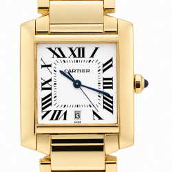 Cartier Tank Française Large W50001R2 18K Yellow Gold Watch